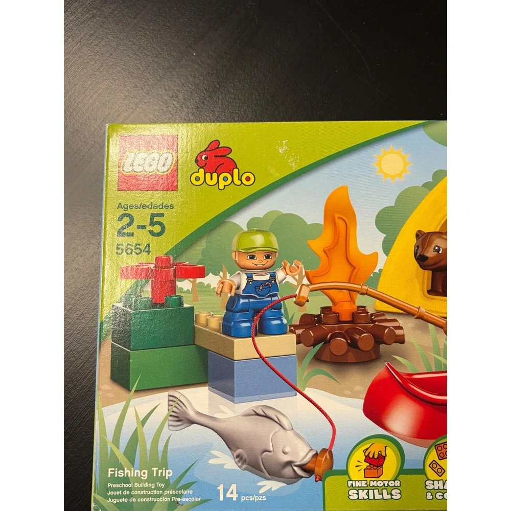 LEGO Duplo Fishing Trip 5654 Camping Canoe Bear Figures Preschool Toy New Sealed